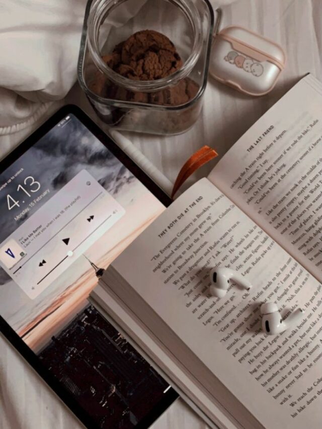 books with earphones