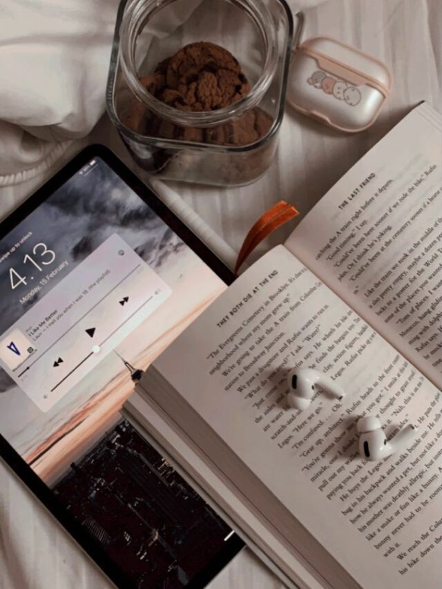 books with earphones