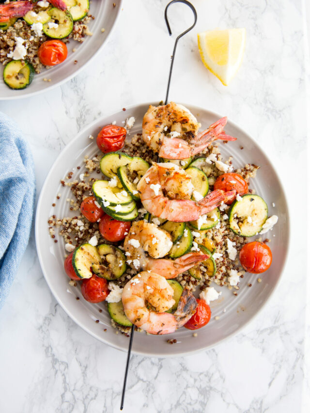 Grilled Shrimp Piccata Skewers Recipe