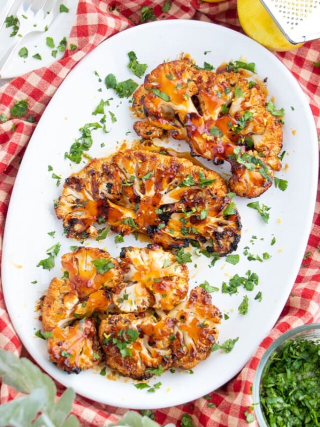 Grilled Teriyaki Cauliflower Steaks Recipe