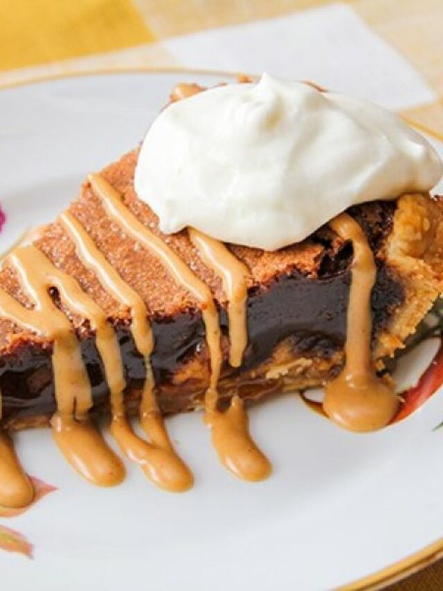 Peanut Butter Cup Chess Pie