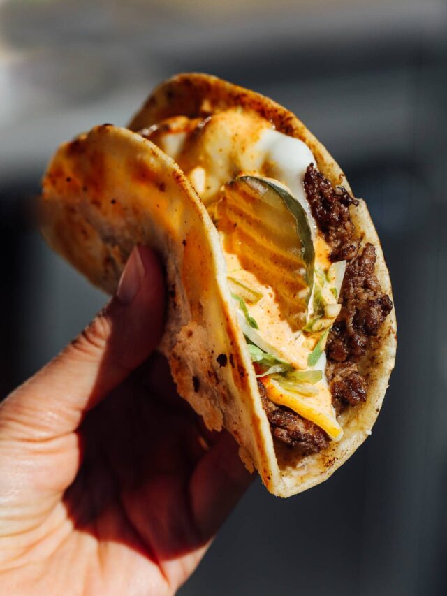 Smash Burger Tacos Recipe