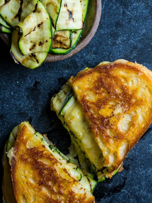 Melted Zucchini Crust Grilled Cheese Recipe