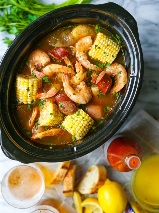 Slow Cooker Shrimp Boil Recipe For Dinner