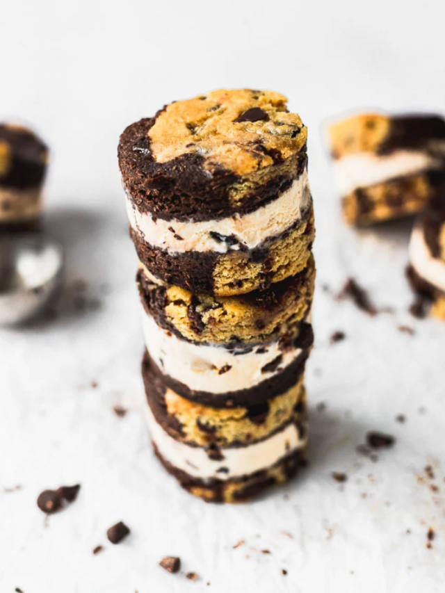 Tasty Brookie Ice Cream Sandwich Recipe